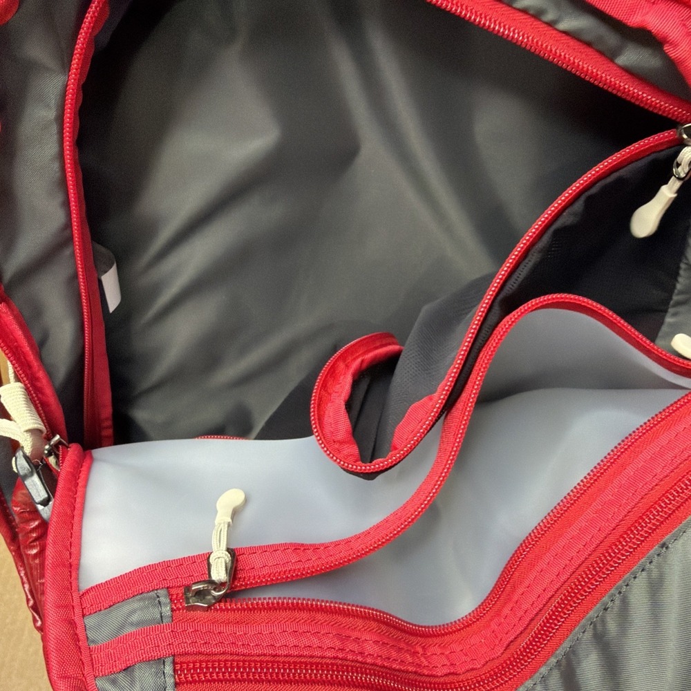 Embark 35L (9.2 Gal) Excursion Backpack - Red Expansion Travel Backpack - Picture 3 of 9